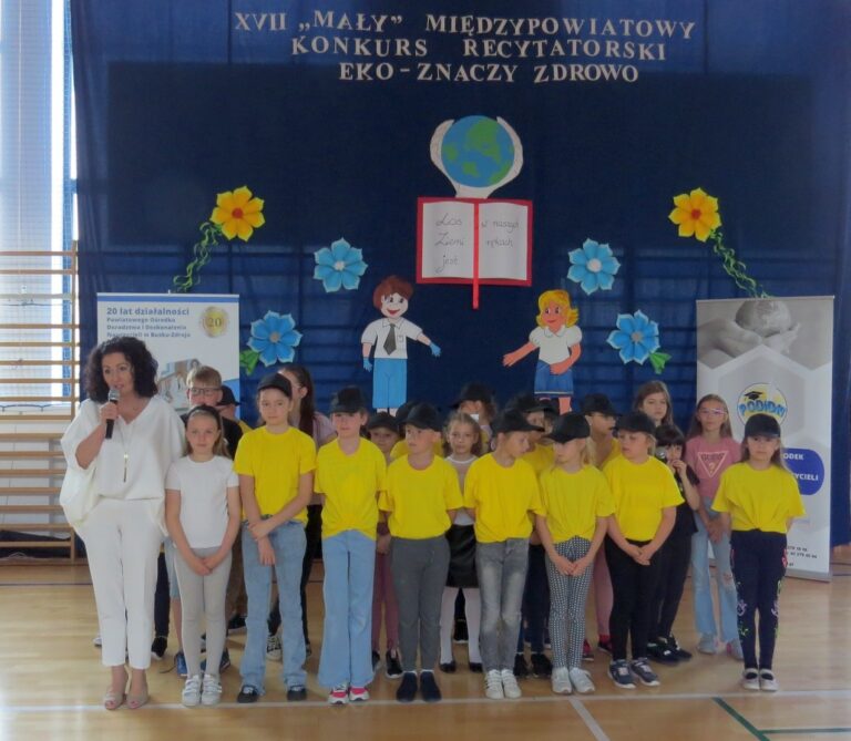 Zdjęcie z wydarzenia: 3 czerwca 2022 r. -finał XVII ,,Małego” Międzypowiatowego Konkursu Recytatorskiego " - "Eko - znaczy zdrowo