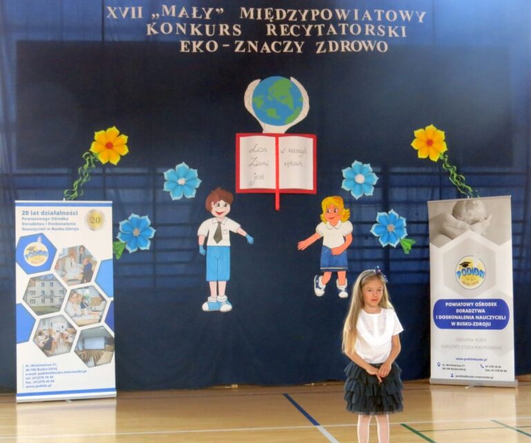 Zdjęcie z wydarzenia: 3 czerwca 2022 r. -finał XVII ,,Małego” Międzypowiatowego Konkursu Recytatorskiego " - "Eko - znaczy zdrowo