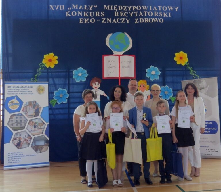 Zdjęcie z wydarzenia: 3 czerwca 2022 r. -finał XVII ,,Małego” Międzypowiatowego Konkursu Recytatorskiego " - "Eko - znaczy zdrowo