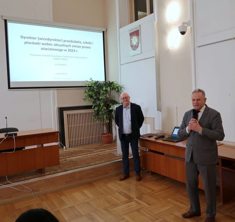 Zdjęcie z wydarzenia: 11 marca 2024 R. - SZKOLENIE DLA DYREKTORÓW I WICEDYREKTORÓW SZKÓŁ I PLACÓWEK OŚWIATOWYCH- „DYREKTOR (WICEDYREKTOR) PRZEDSZKOLA, SZKOŁY I…”