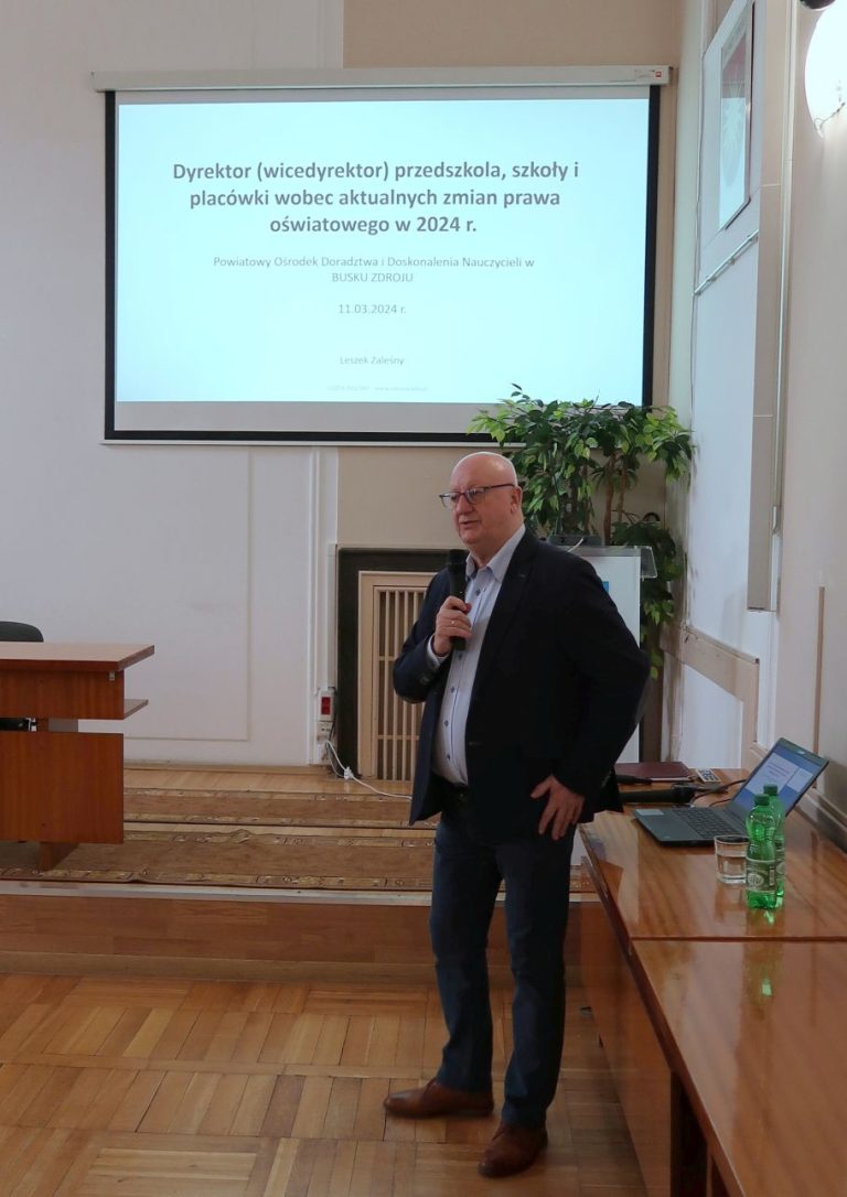 Zdjęcie z wydarzenia: 11 marca 2024 R. - SZKOLENIE DLA DYREKTORÓW I WICEDYREKTORÓW SZKÓŁ I PLACÓWEK OŚWIATOWYCH- „DYREKTOR (WICEDYREKTOR) PRZEDSZKOLA, SZKOŁY I…”
