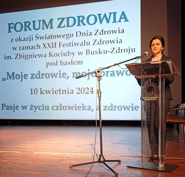 Zdjęcie z wydarzenia: 10 kwietnia 2024 R. - XXII FESTIWAL ZDROWIA IM. ZBIGNIEWA KOCIUBY W BUSKU-ZDROJU
