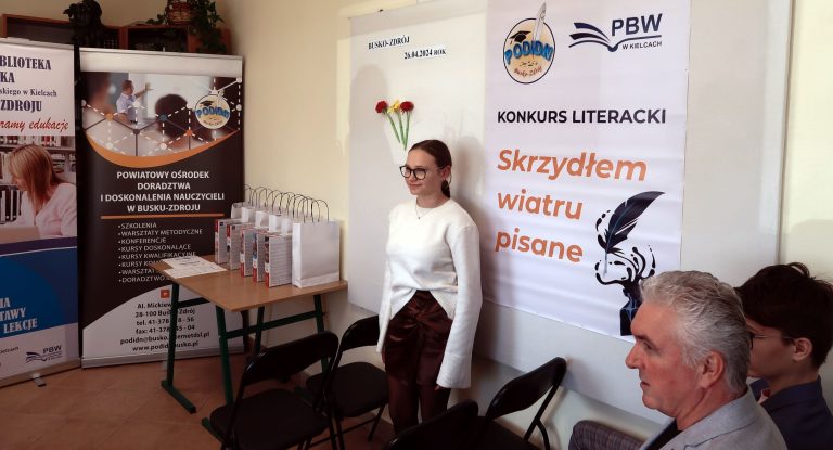 Zdjęcie z wydarzenia: 26 kwietnia 2024 R. - XI finał Konkursu Literackiego - „Skrzydłem wiatru pisane”
