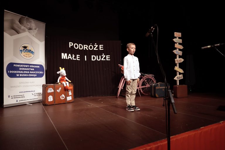 Zdjęcie z wydarzenia: 5 czerwca 2024 R. - XIX finał "Małego" Międzypowiatowego Konkursu Recytatorskiego po hasłem „Podróże małe i duże”