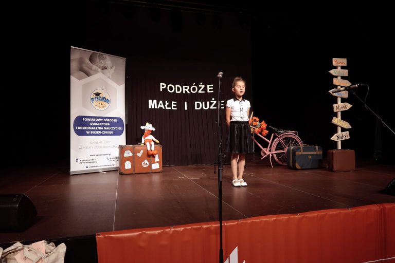 Zdjęcie z wydarzenia: 5 czerwca 2024 R. - XIX finał "Małego" Międzypowiatowego Konkursu Recytatorskiego po hasłem „Podróże małe i duże”