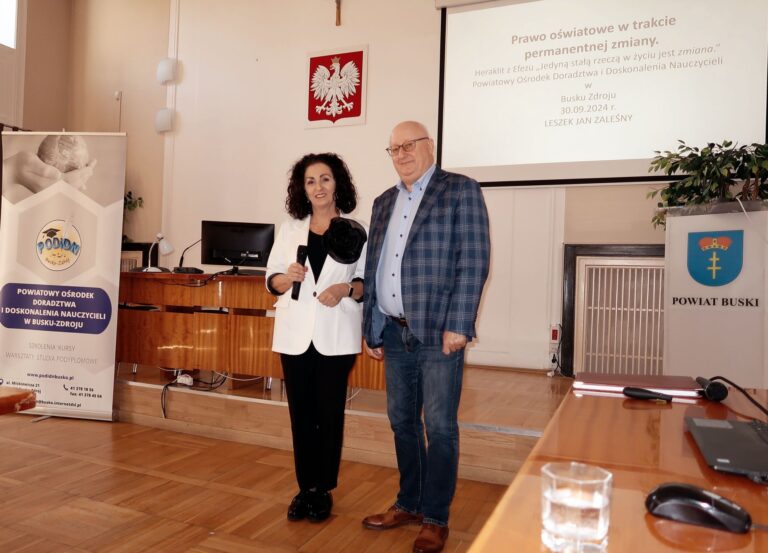 Zdjęcie z wydarzenia: 30 września 2024 r. - szkolenie dla dyrektorów i kadry kierowniczej pn. „Prawo oświatowe w trakcie permanentnej zmiany”.