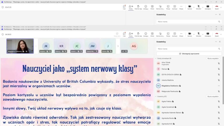 Zdjęcie z wydarzenia: 21 kwietnia 2026 r. wojewódzka konferencja „Wspierając ucznia, nie zapomnieć o sobie - nauczyciel jako kluczowe ogniwo wsparcia młodego…”